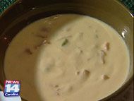 ham, cheese & beer soup